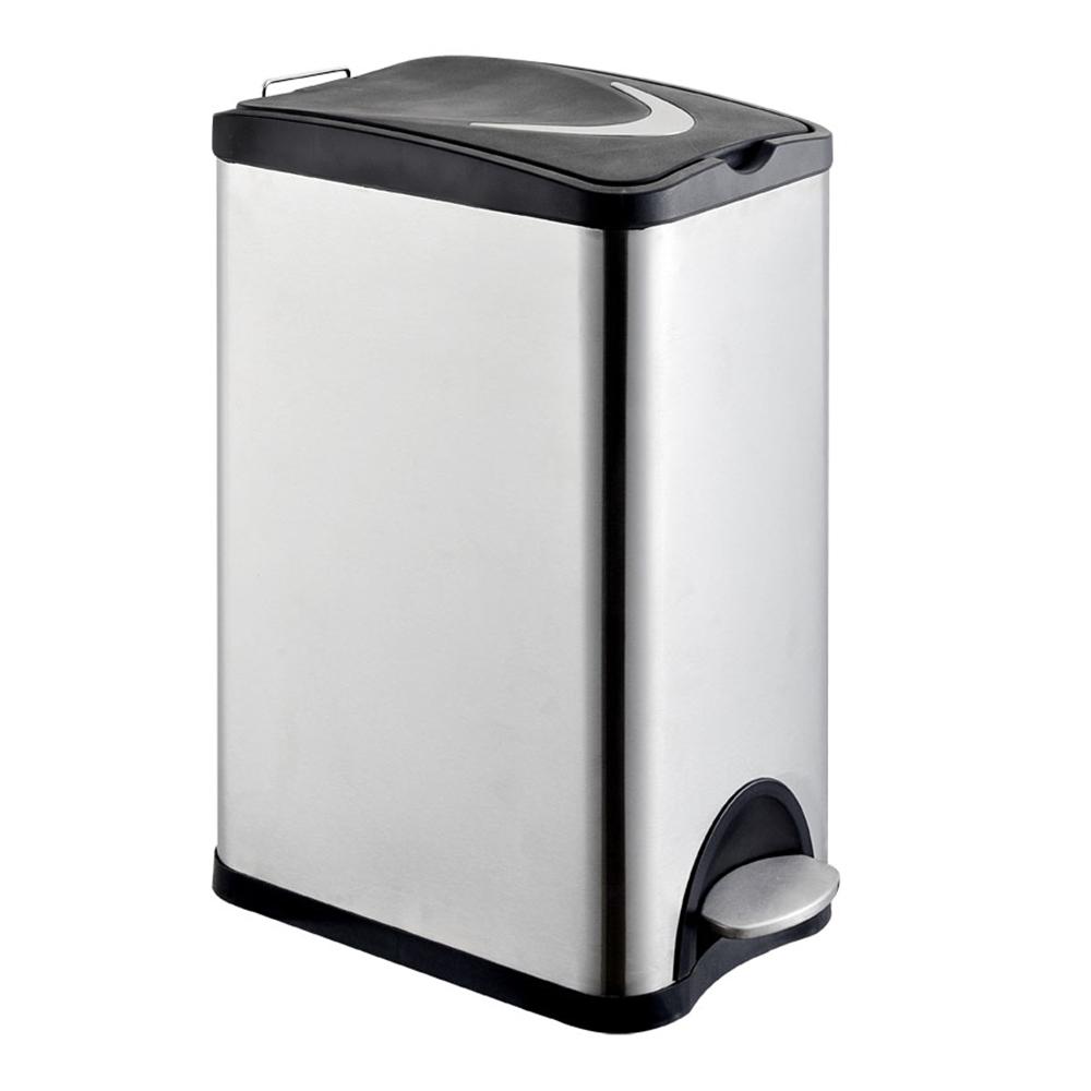 Rectangle step trash can with 15L