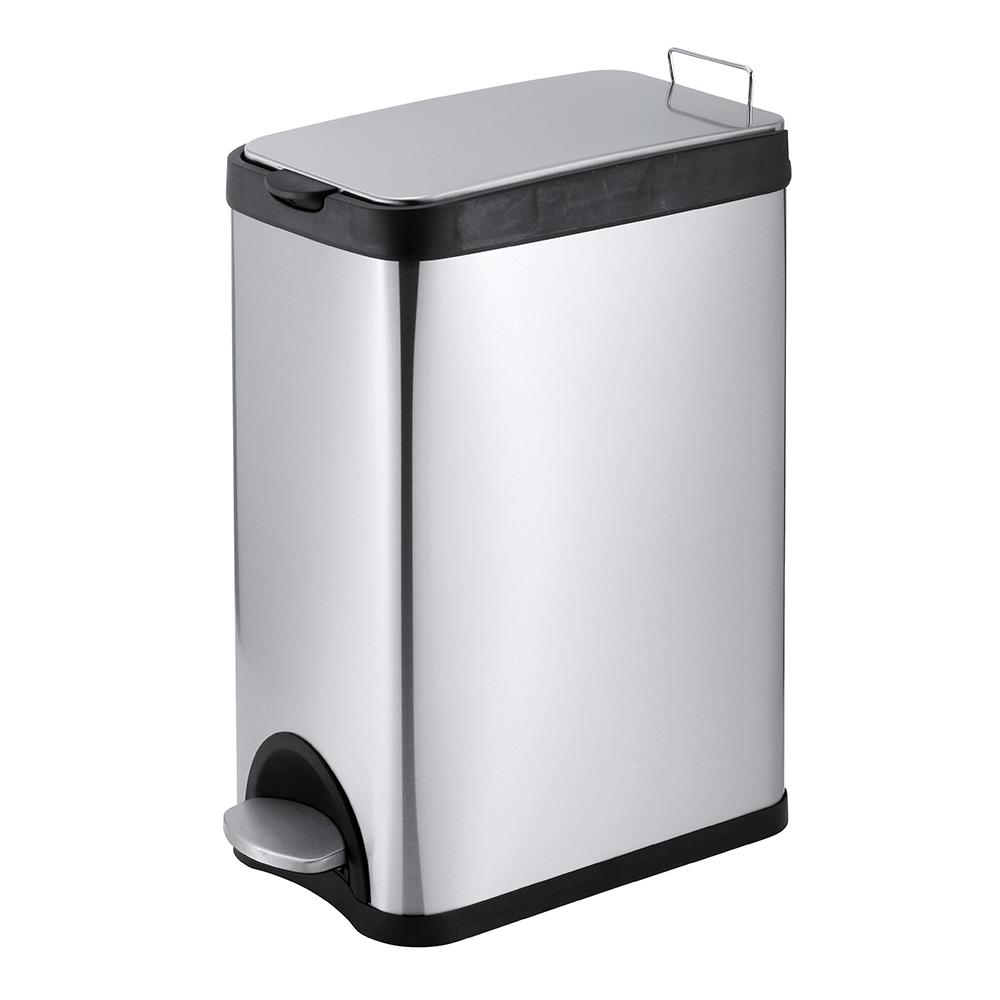 Rectangle step trash can with 15L