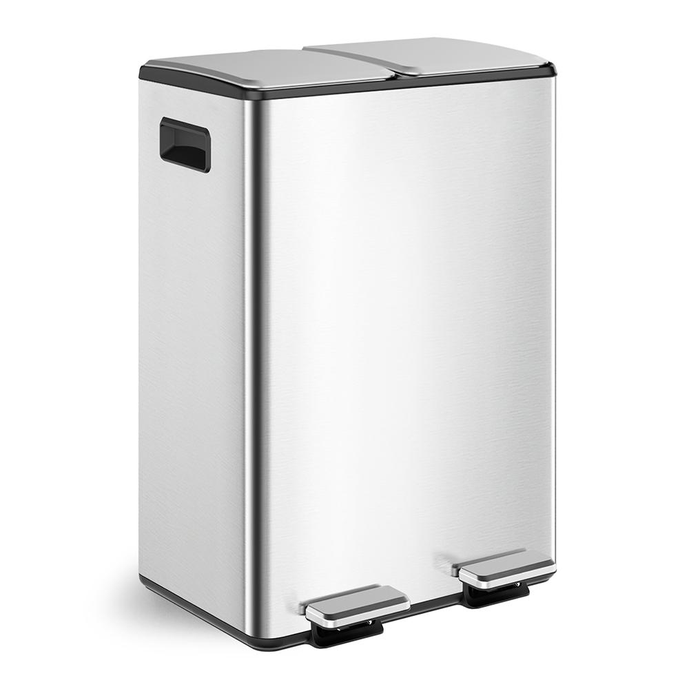 I Series Stainless Steel Garbage Recycling Bin with 60L